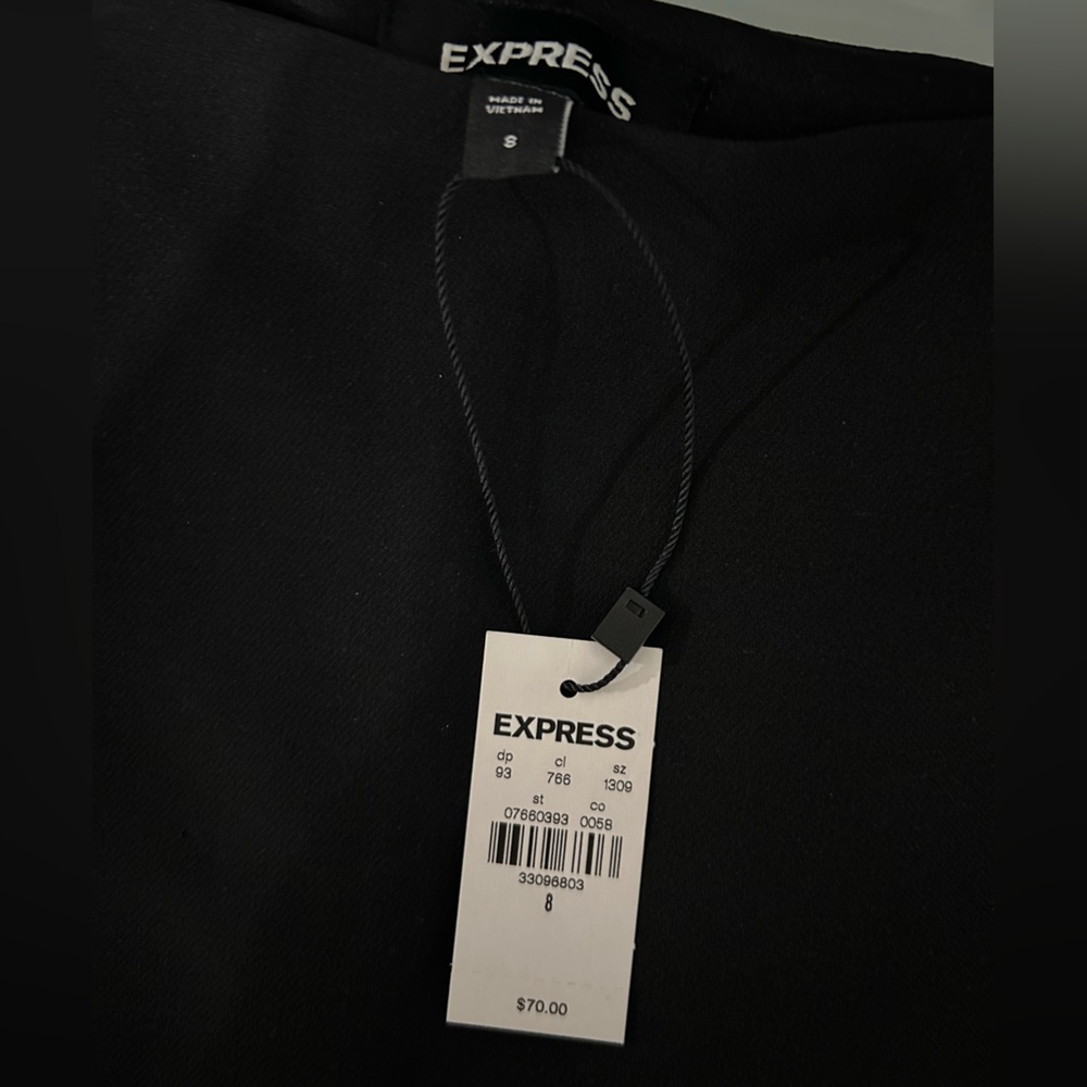 Express Black Women's Skort Shorts with Side Slits - Picture 2 of 2